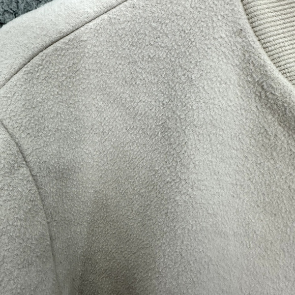 Thakoon Collective Trench Coat Womens Small Ivory Wool Blend Pocket Front Luxury - Picture 5 of 7